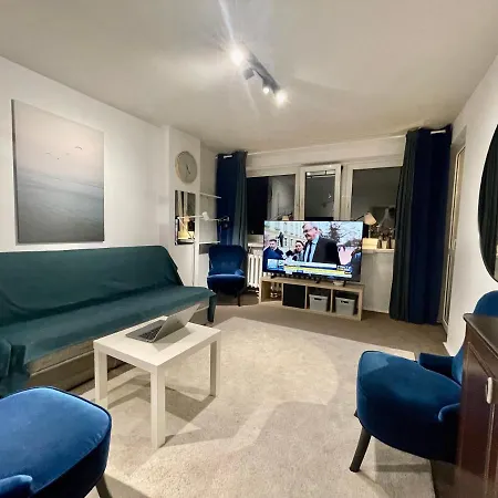 Appartement Blue 3 Metro Wifi 1 Gbs 75'tv Netflix Hbo Max Appletv Amazon Varsovie